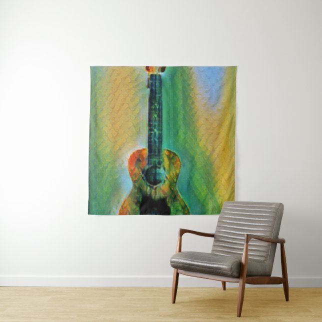 Niedlich Bass Guitar Wandteppich (Beispiel)