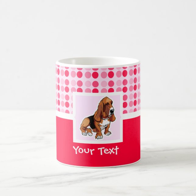 Niedlich Basset Hound Kaffeetasse (Mittel)