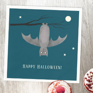 Niedlich Bat Halloween Serviette
