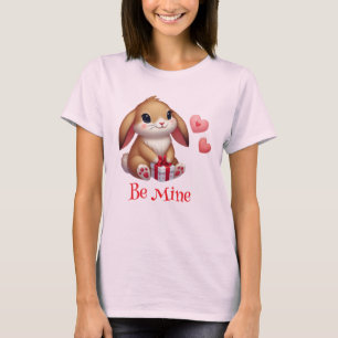 Niedlich, Be Mine Valentine's Day Hasen T-Shirt