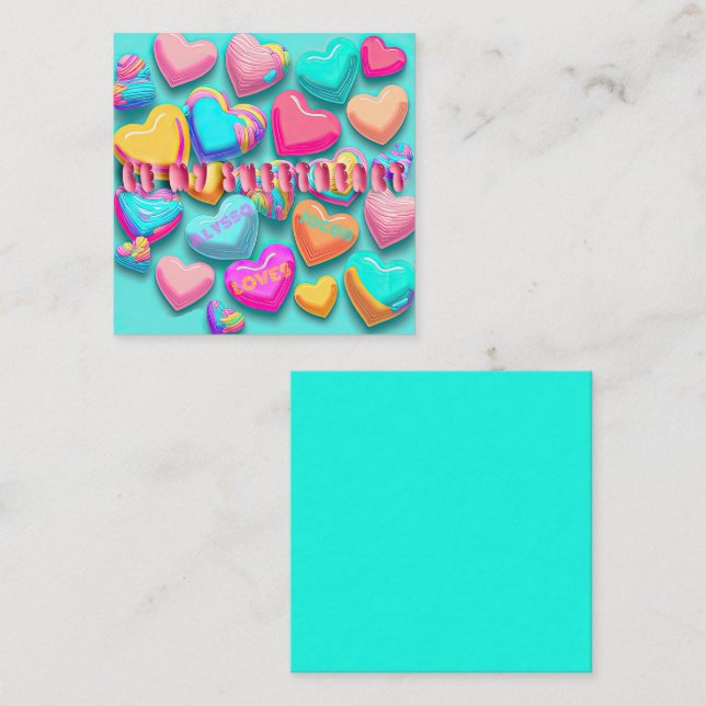 Niedlich "Be My Sweetheart" Candy Valentine's Day Mitteilungskarte (Vorne/Hinten)