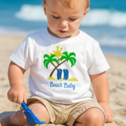 Niedlich Beach Baby T-shirt