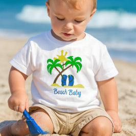 Niedlich Beach Baby T-shirt