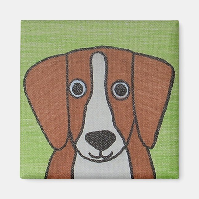 Niedlich Beagle Magnet (Vorne)