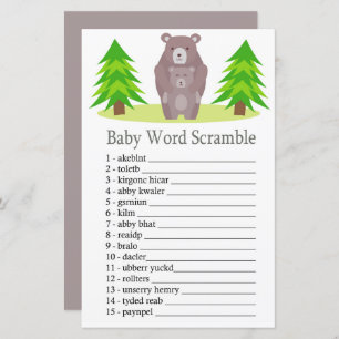 Niedlich Bear Baby Wortspiel
