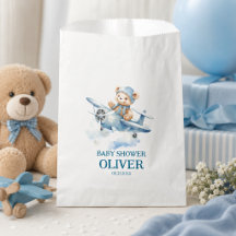 Niedlich Bear Blue Flugzeug Time Fliegt 1. Geburts