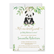 Niedlich Bear Gold Eucalyptus Baby Dusche Foto