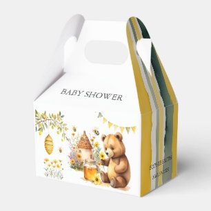 Niedlich Bear Honey Bee Hive Baby Dusche Geschenkschachtel