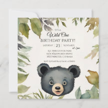 Niedlich Bear Wild Eins 1. Geburtstag Party