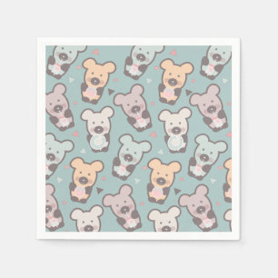 Niedlich Bears Süßigkeiten Snacks Confetti Serviette