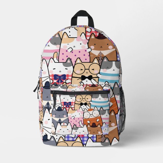 Niedlich Bedruckter Rucksack (Vorderseite)