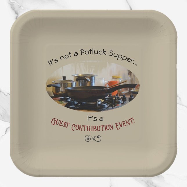 Niedlich Beige Potluck Supper Pappteller (Von Creator hochgeladen)