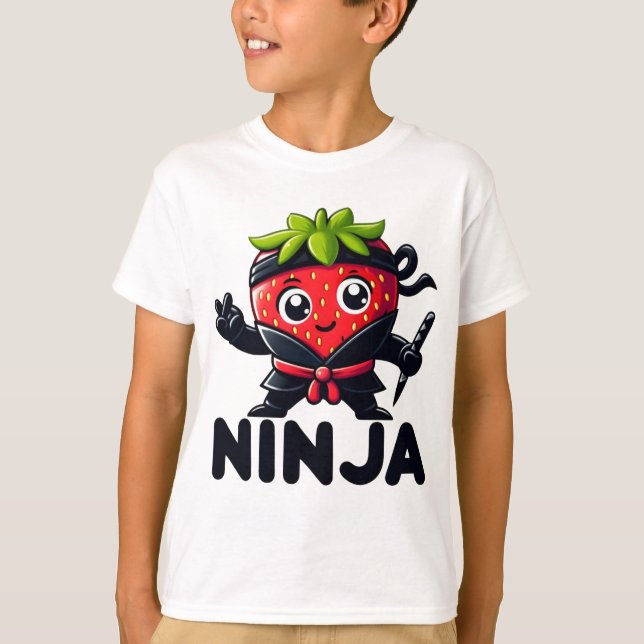 Niedlich Berry Sneaky Ninja T-Shirt (Vorderseite)