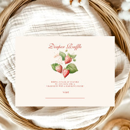Niedlich Berry Sweet Baby Shower Diapper Raffle Begleitkarte
