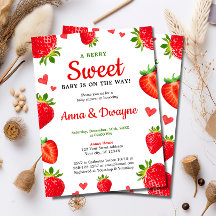 Niedlich Berry Sweet Baby Strawberry Baby Dusche