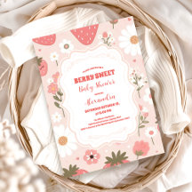 Niedlich Berry Sweet Pink Coquette Babydusche