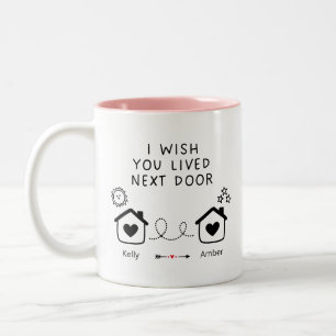 Niedlich Best Friend Long Distance Freundschaft Zweifarbige Tasse