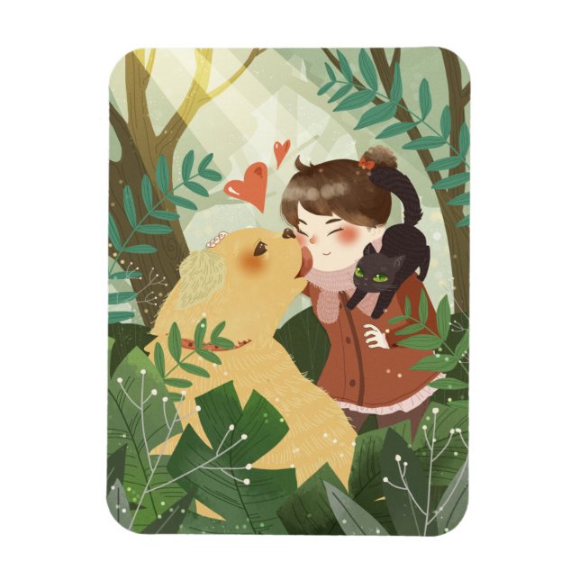 Niedlich Best Friends Magnet (Vertikal)