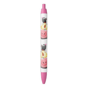 Niedlich Best Friends Piggy Chick and Mouse - Cart Kugelschreiber