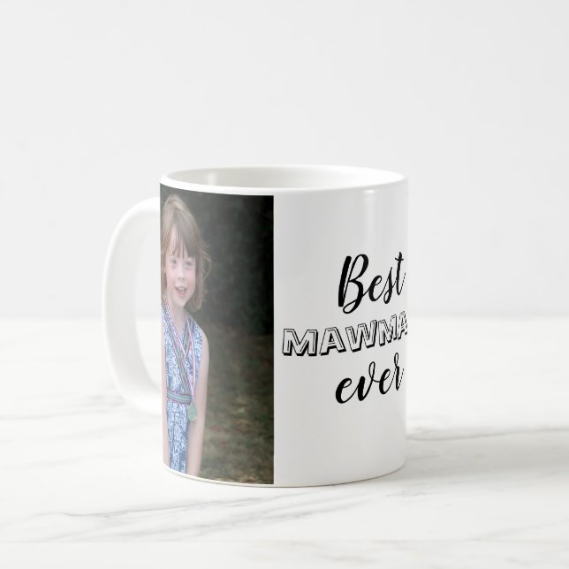 Niedlich Best Mamaw je Custom Foto Kaffeetasse (Vorderseite Links)