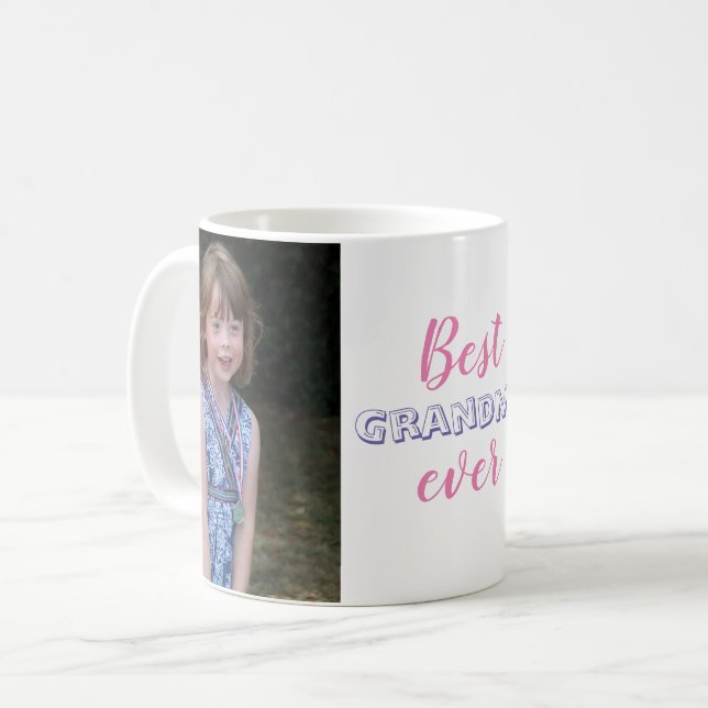 Niedlich Best Oma je Custom Foto Kaffeetasse (Vorderseite Links)
