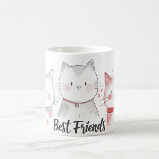 niedlich beste Katzen-Freunde Kaffeetasse