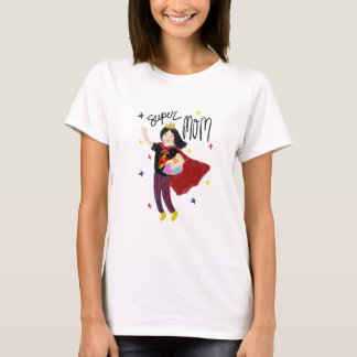 Niedlich bester Superhero Super Mom Illustration S T-Shirt