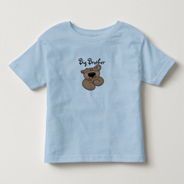 Niedlich Big Brother Teddy Bär Kleinkind T-shirt (Vorderseite)