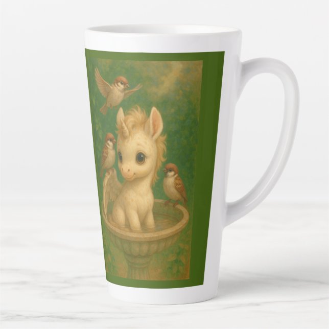 Niedlich, Big mit Augen, Baby Unisus, Pegasus unic Milchtasse (Rechts)