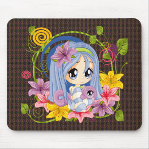 Niedlich Big Mit Augen Chibi Dragon Fairy Mousepad