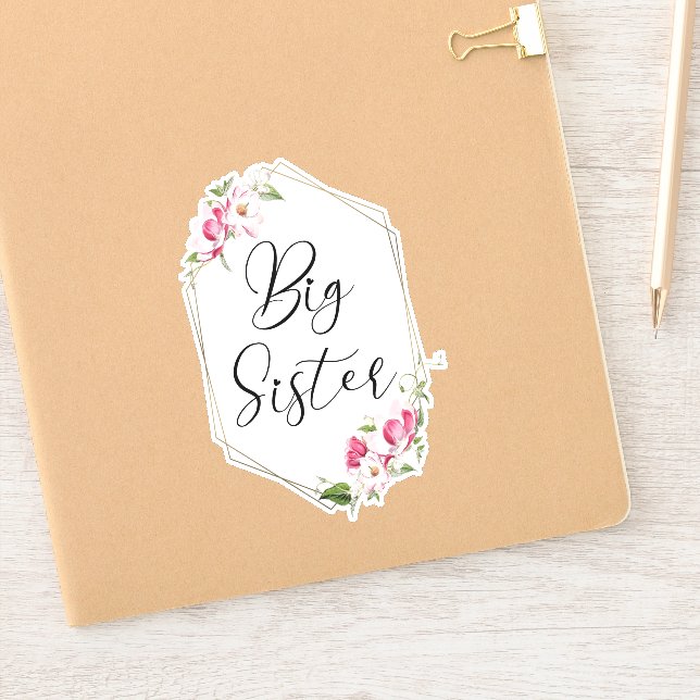 Niedlich Big Sister Aufkleber (Notizbuch)