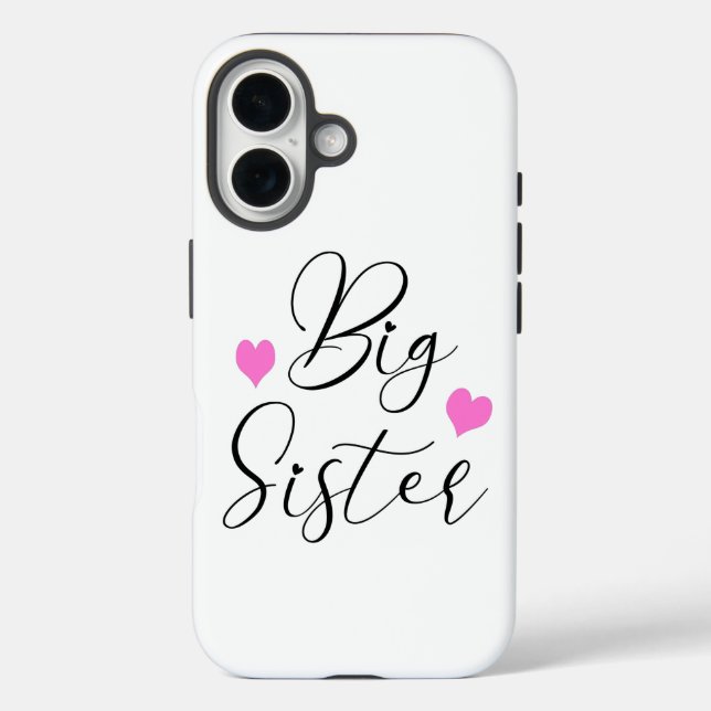 Niedlich Big Sister iPhone 16 Hülle (Rückseite)