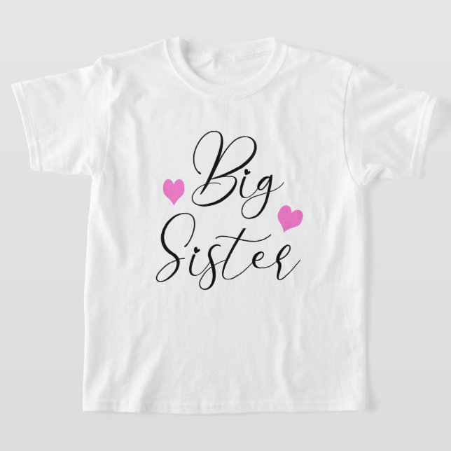 Niedlich Big Sister T-Shirt (Ablage )