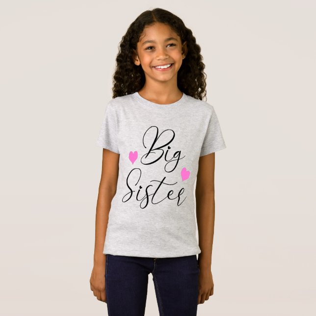 Niedlich Big Sister T-Shirt (Vorne ganz)