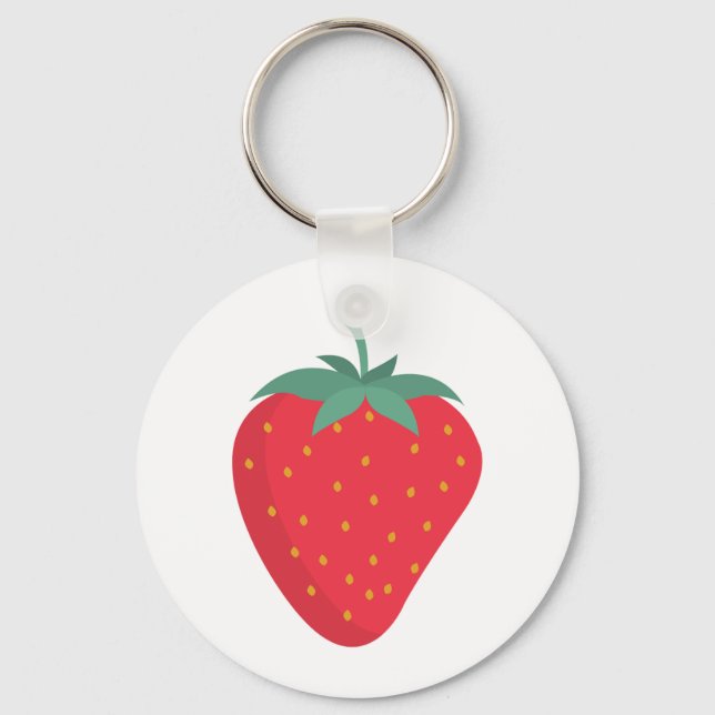 Niedlich Big Strawberry Schlüsselanhänger (Vorderseite)