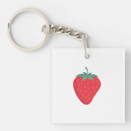 Niedlich Big Strawberry Schlüsselanhänger