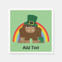 Niedlich Bigfoot Leprechaun Serviette