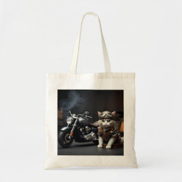 Niedlich Biker Cat Tasche