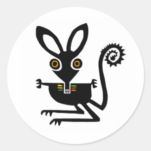 Niedlich BILBY - Australien - gefährdetes Tier Runder Aufkleber