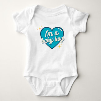 Niedlich bin ich ein Baby Boy Surprise Gender Baby Strampler