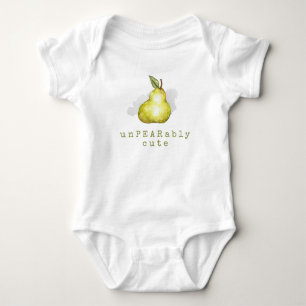 Niedlich Birne Frucht Pun Baby Bodysuit Strampler