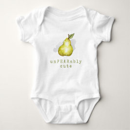 Niedlich Birne Frucht Pun Baby Bodysuit Strampler
