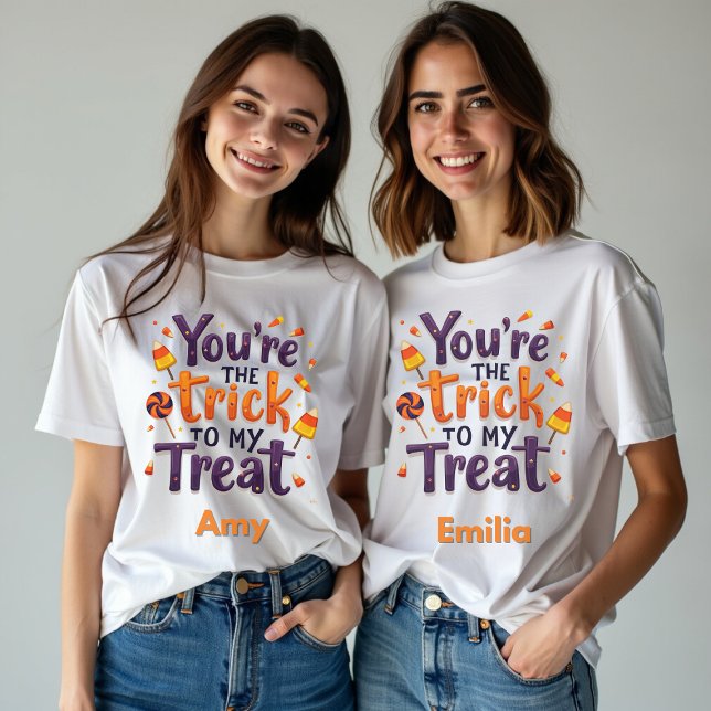 Niedlich bist du der Trick zu meinem Halloween-Lec Sweatshirt (Von Creator hochgeladen)