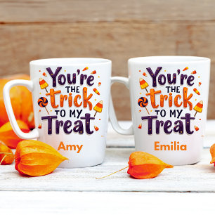 Niedlich bist du der Trick zu meiner Leckerei Hall Zweifarbige Tasse