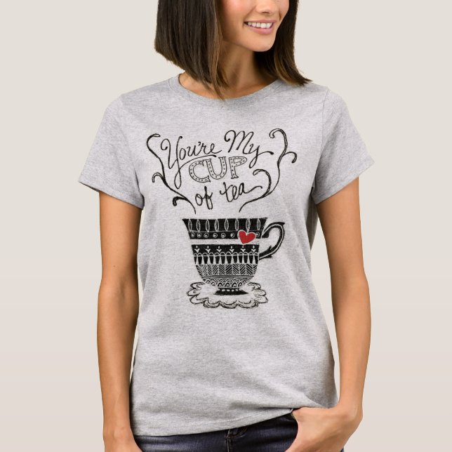 Niedlich bist du meine Tasse Tee bezaubernde Liebe (Vorderseite)