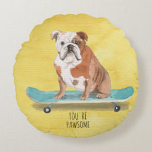 Niedlich bist du Pawsome Skateboarding English Bul