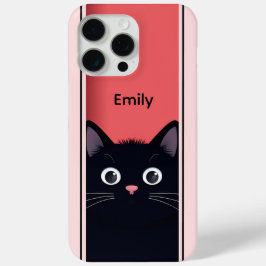 Niedlich Black Cat Kitten Moderner Personalisierte Case-Mate iPhone Hülle