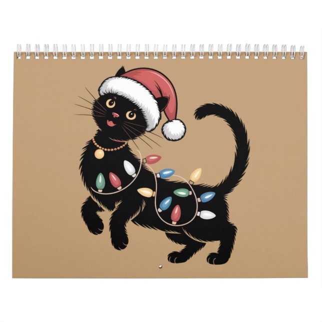 Niedlich Black Cat Lover Weihnachtsgeschenk Mama F Kalender (Titelbild)