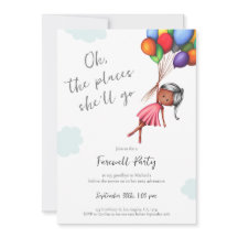 Niedlich Black Girl Balloons Abschied