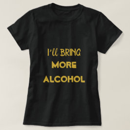 Niedlich Black Gold Bachelorette Bridesmaid T - Sh T-Shirt